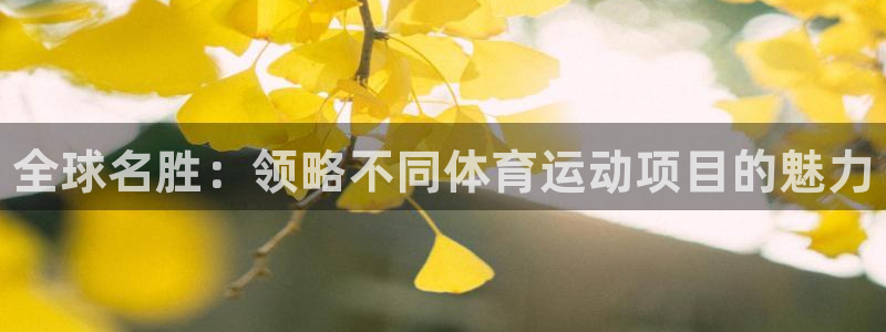 米兰体育官网下载软件：全球名胜：领略不同体育运动项目