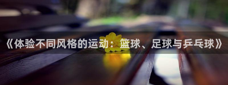 德国米兰体育官方正版app集团：《体验不同风格的运动